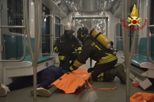Conclusa l'esercitazione interforze nella metropolitana a Catania promossa dai Vigili del Fuoco