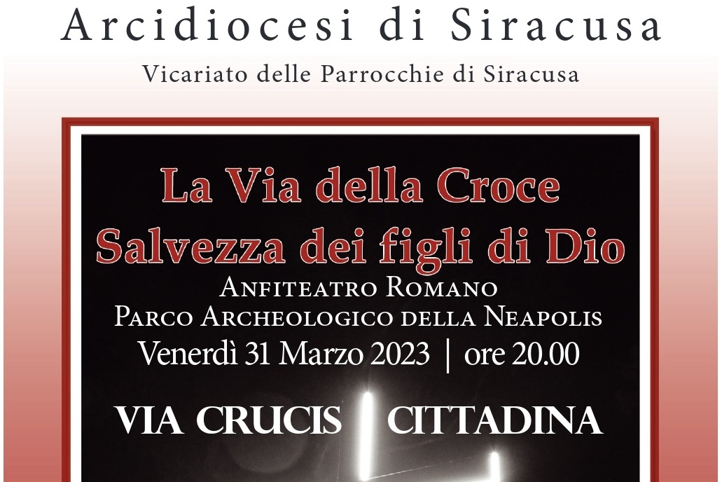 Via Crucis Cittadina 2023 – Parco della Neapolis a Siracusa