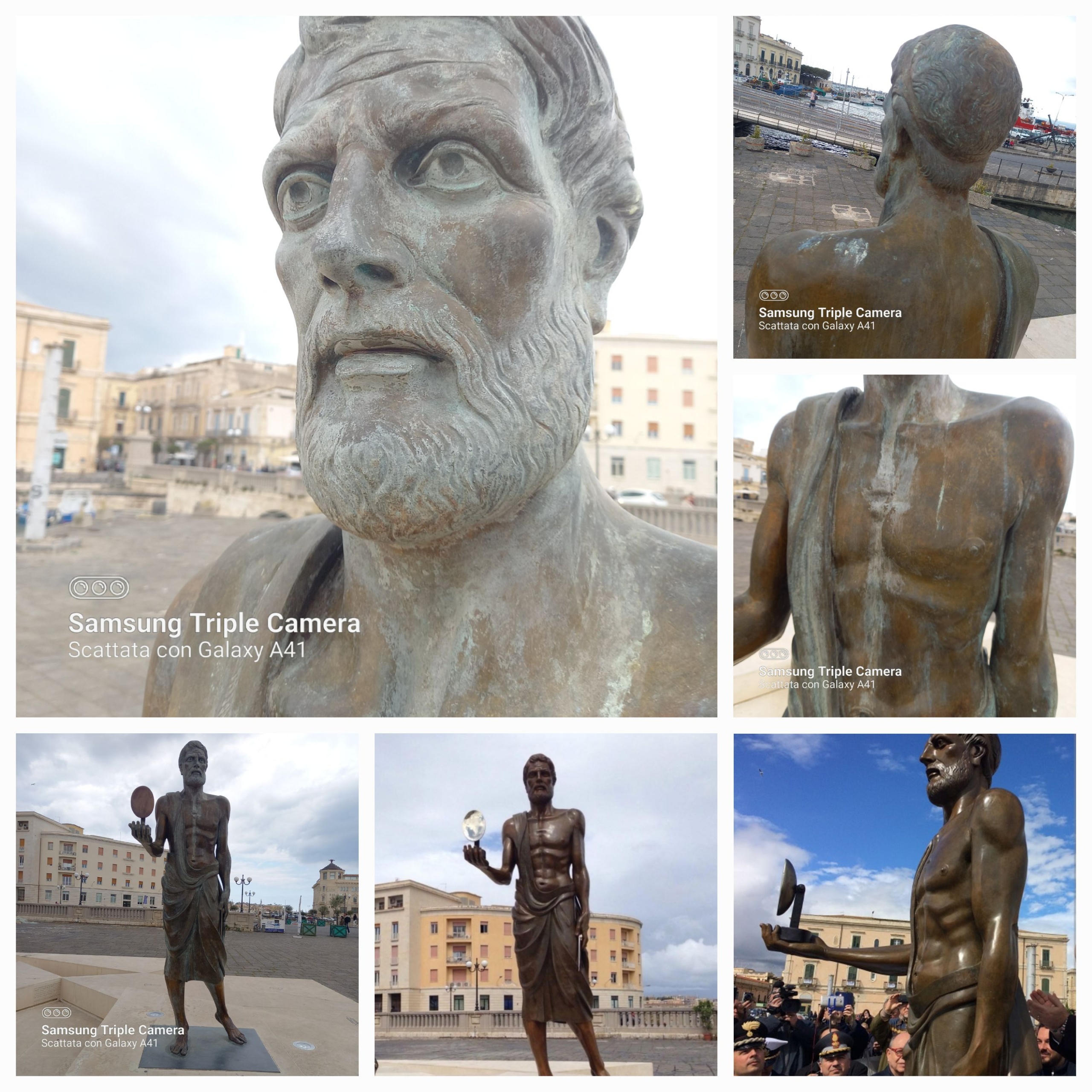 Siracusa – Il Pci denuncia lo stato di abbandono della statua di Archimede
