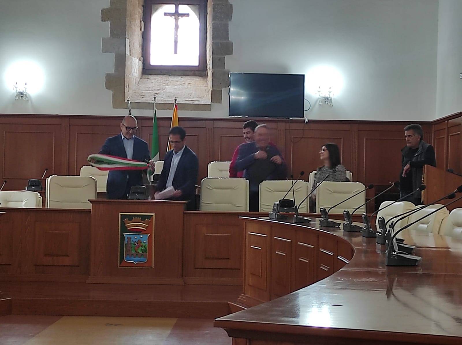 Francofonte: l’aula consiliare ha ospitato la proclamazione del sindaco rieletto Daniele Lentini