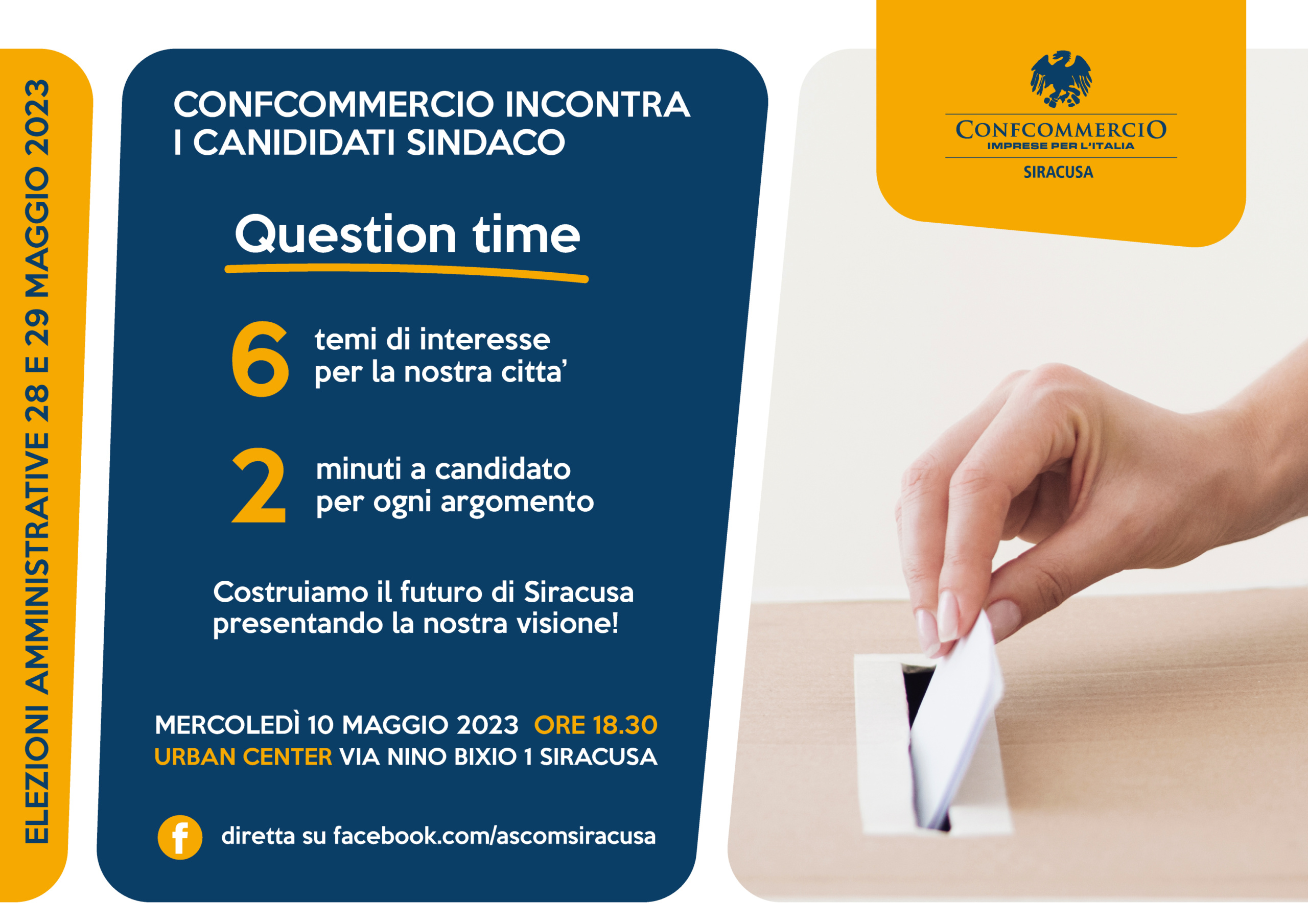 Siracusa: Confcommercio incontra i candidati sindaco