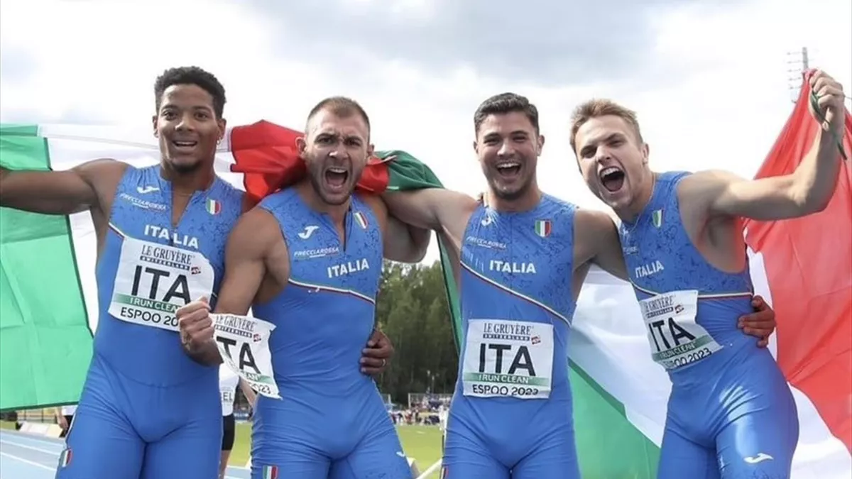 Europei U23-Italia velocissima: medaglia d’oro per Makek, Melluzzo, Riccie e Tardioli  nella 4X100 – Video