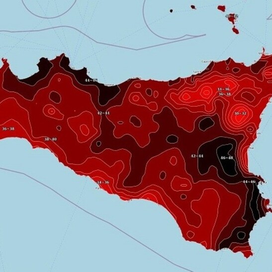 Priolo e Catania  le città più calda della Sicilia, registrati 47,6 gradi
