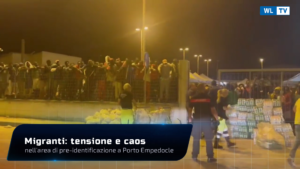 Migranti: tensione e caos nell'area di pre-identificazione a Porto Empedocle