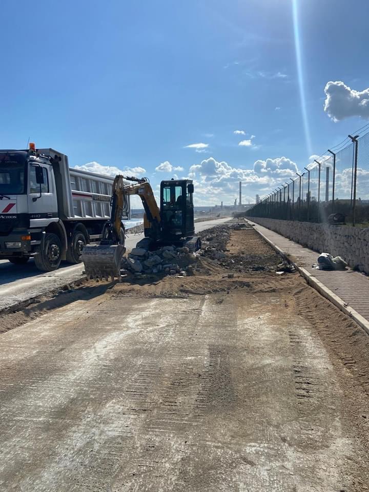 Priolo – Al via i lavori nella strada di Marina di Priolo