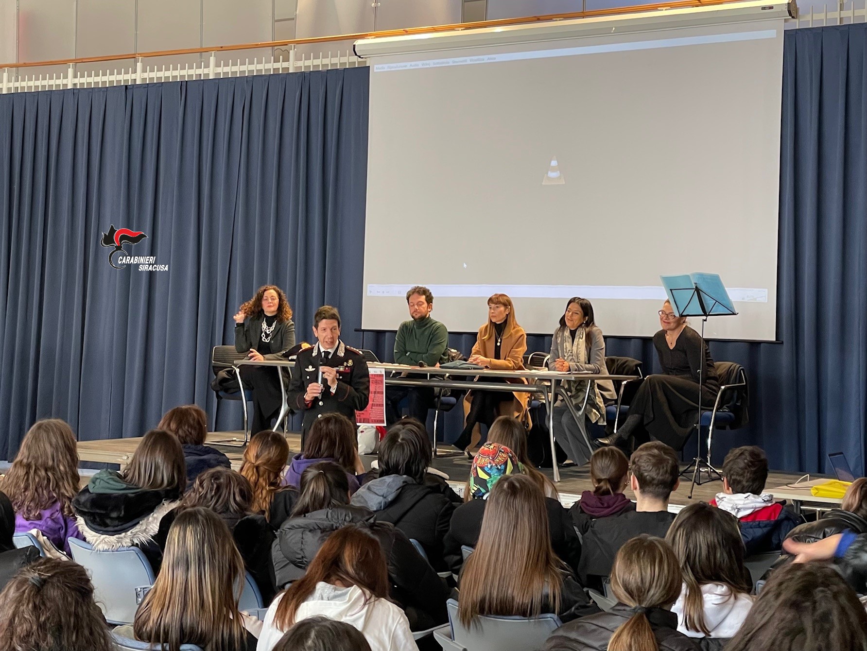 Siracusa – Incontro con gli alunni del “Quintiliano” nel giorno della memoria.