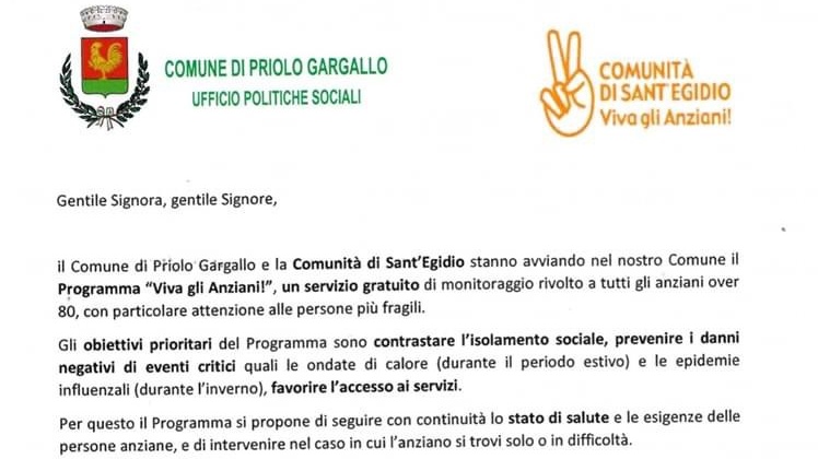 Partirà a breve a Priolo il progetto “Viva gli Anziani”, rivolto a 634 cittadini over 80