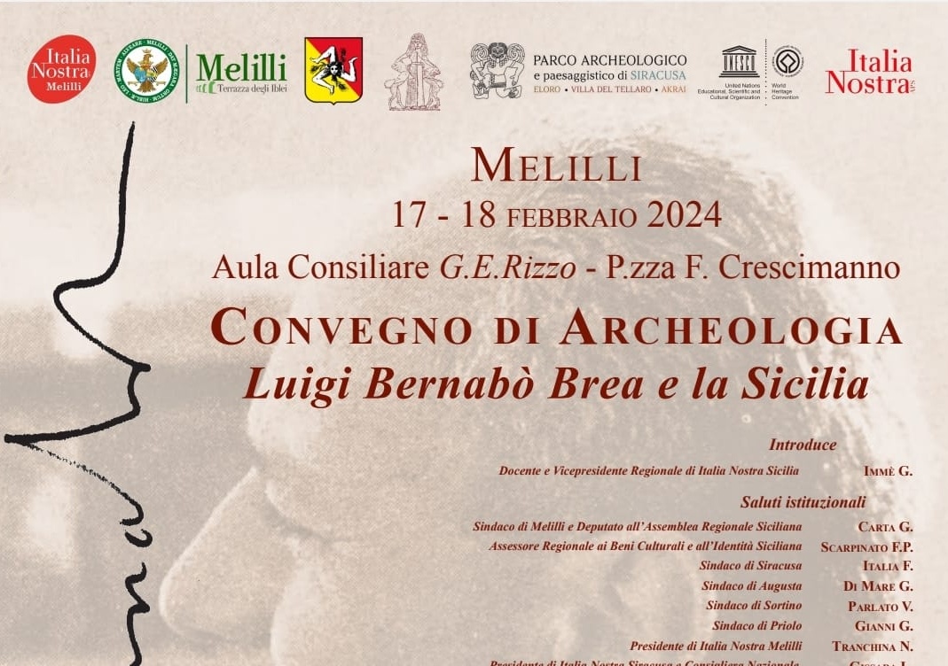 Melilli, il 17 e il 18 febbraio il Convegno Internazionale di Archeologia dedicata a Luigi Bernabò Brea.
