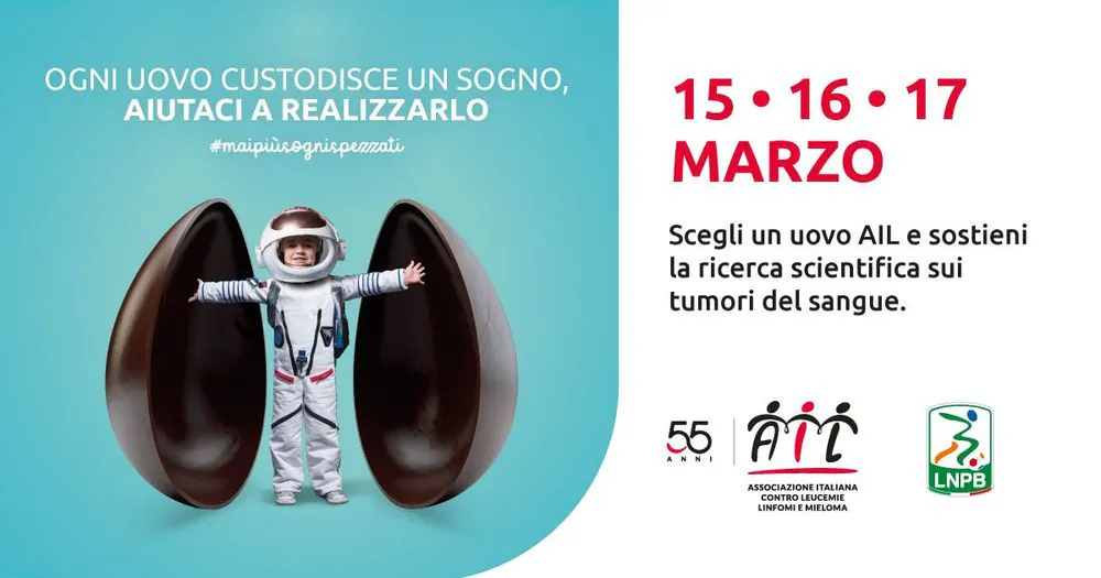 L’AIL torna in piazza con le uova di Pasqua da venerdì 15 a domenica 17 marzo