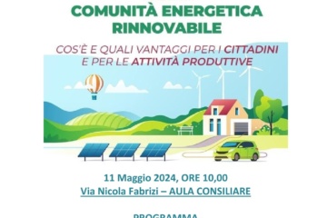 Priolo, giorno 11 Maggio Workshop sulla “Comunità Energetica”