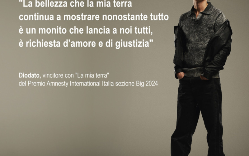 Diodato vince il Premio Amnesty Big per “La mia terra