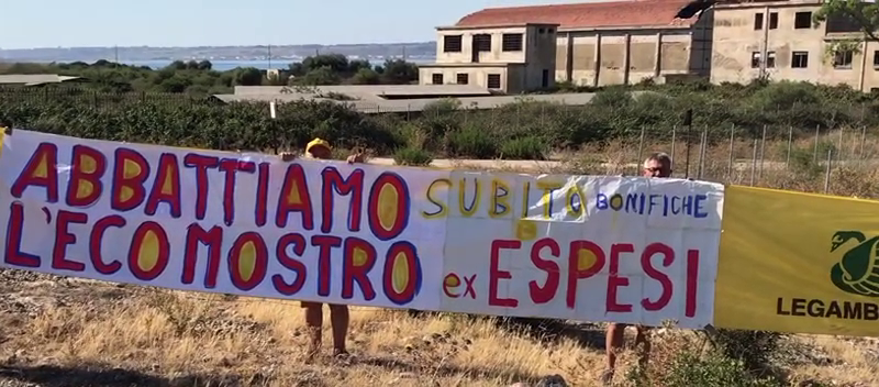 Flashmob sulla penisola di Magnisi a Priolo – Video