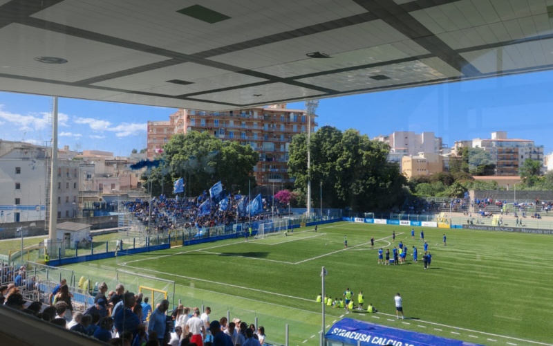 Siracusa –  Ospitaletto, primo tempo si chiude  1- 2