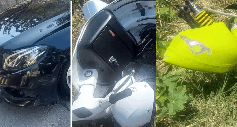 Scontro fra due Vespe e un’auto a Carini: 61enne in prognosi riservata