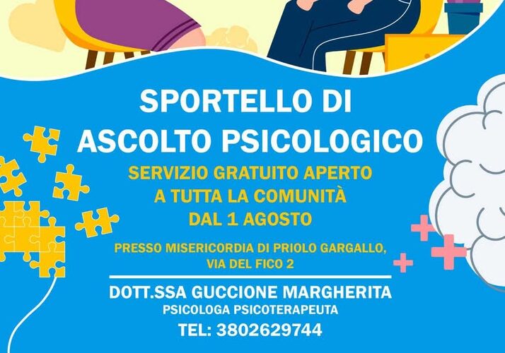 Priolo, nasce lo sportello di ascolto psicologico