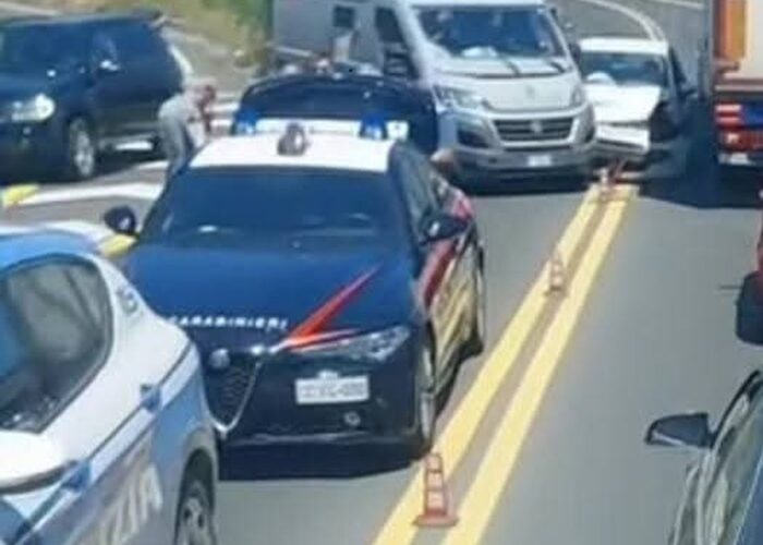 Lentini –  Portavalori coinvolto in un incidente stradale sulla ‘ragusana’