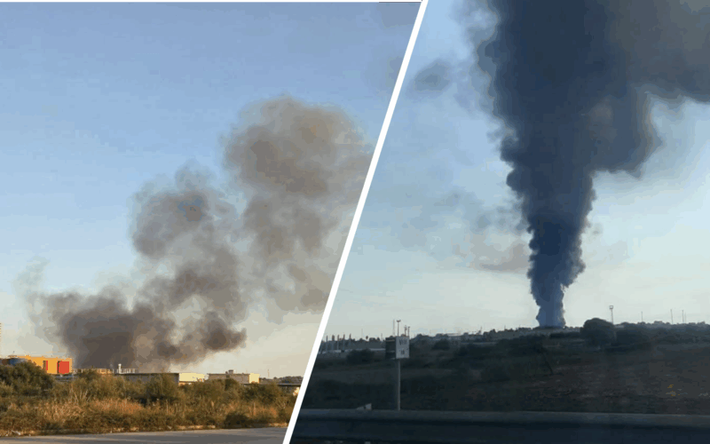 Nuovo incendio alla Ecomac di Augusta