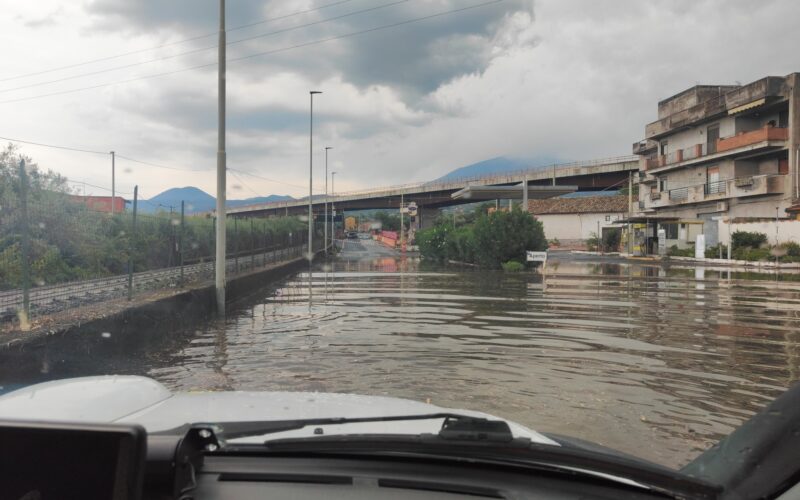 Maltempo, allagamenti ad Adrano e Biancavilla
