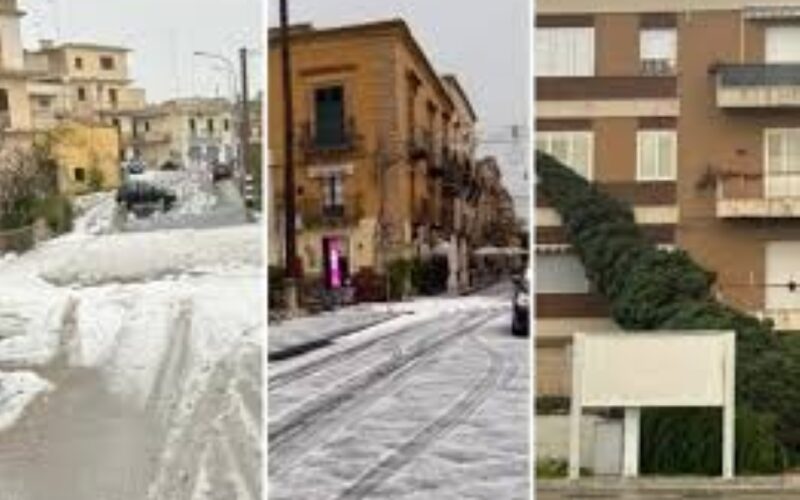 Maltempo, Avola e Noto grandinate e allagamenti