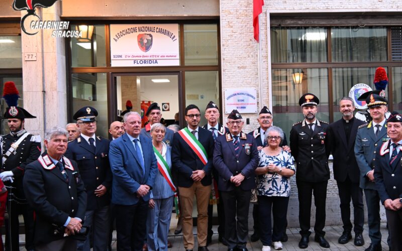 Floridia – Intitolata al Carabiniere Carmelo Ganci, la nuova sede dell’ associazione nazionale carabinieri