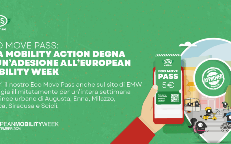Dal 16 al 22 settembre Eco Move Pass su bus Sais a 5 euro