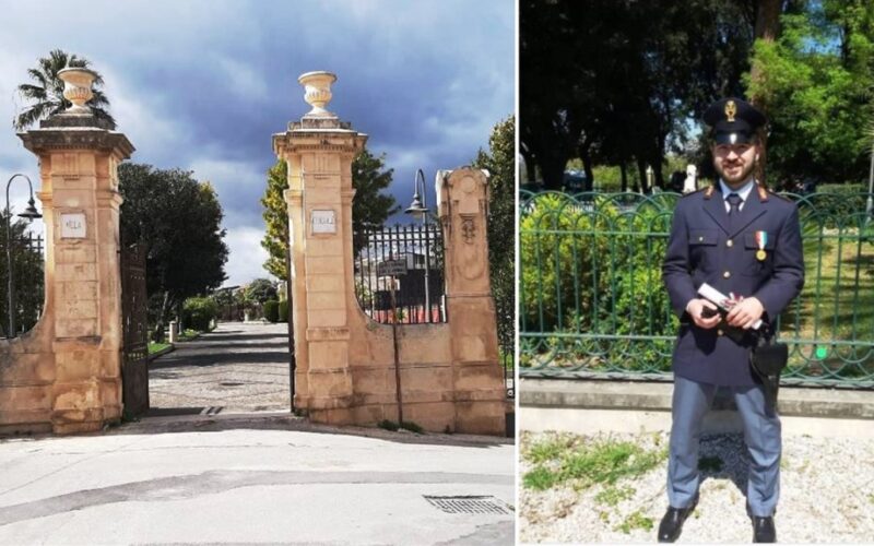 Canicattini, la villa comunale intitolata all’ eroico poliziotto Luca Scatà