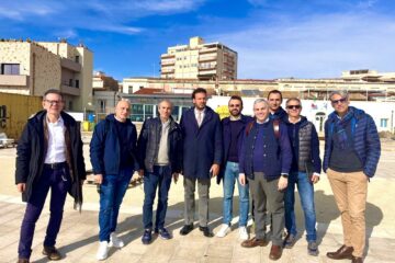 Sopralluogo al cantiere dello Sbarcadero di Santa Lucia