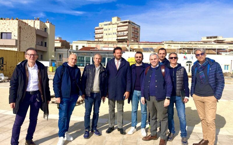Sopralluogo al cantiere dello Sbarcadero di Santa Lucia