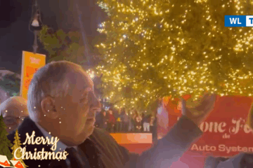 Acceso l’albero di Natale e le luminarie nel centro di Palermo, via agli eventi delle feste (Video)