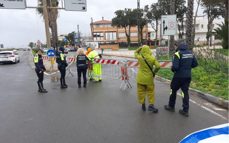 Maltempo a Cagliari: chiuse alcune strade per allagamenti