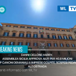 Danni ciclone Harry, Assemblea Sicilia approva aiuti per 40,8 milioni