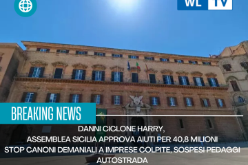 Danni ciclone Harry, Assemblea Sicilia approva aiuti per 40,8 milioni