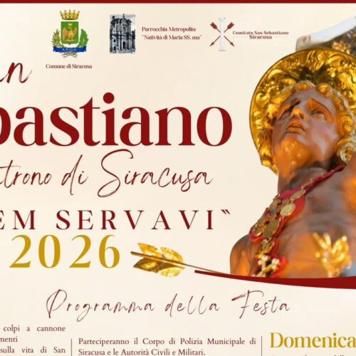 Siracusa celebra San Sebastiano: dal 17 al 25 gennaio