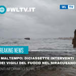 Maltempo: diciassette interventi dei vigili del fuoco nel siracusano
