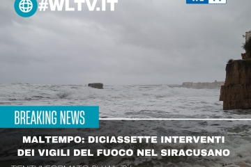 Maltempo: diciassette interventi dei vigili del fuoco nel siracusano
