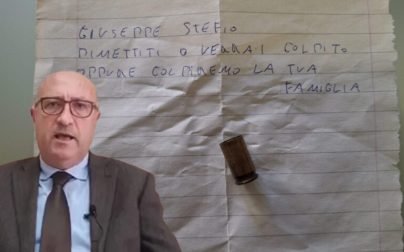 Busta con proiettile destinata al sindaco di Carlentini