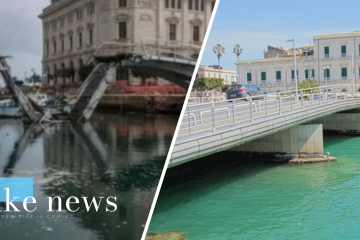 Ponte ciclopedonale crollato: fake news che fa infuriate il sindaco
