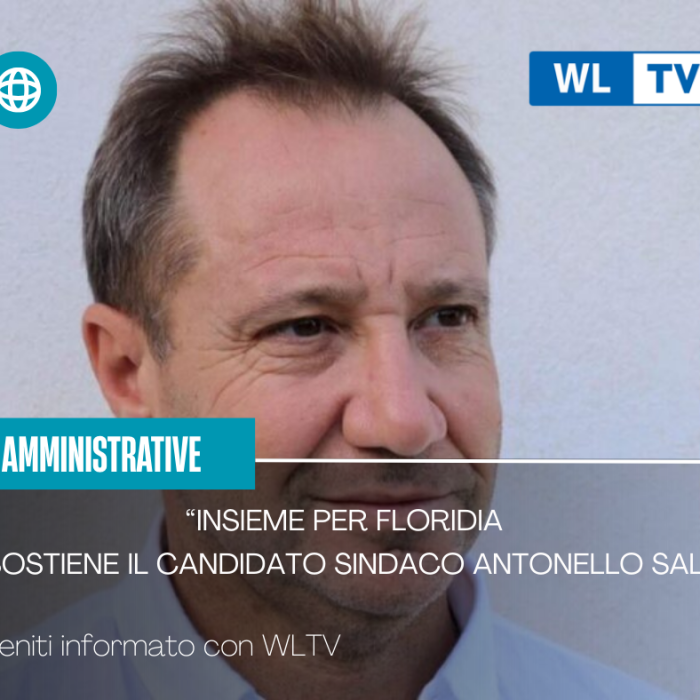 Amministrative: “Insieme per Floridia” sostiene il candidato sindaco Antonello Sala