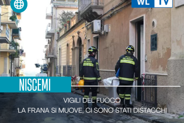 Niscemi – Vigili del fuoco, ‘la frana si muove, ci sono stati distacchi