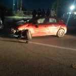 Auto contro il muro: un ferito