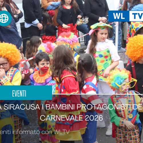 A Siracusa i bambini protagonisti del Carnevale 2026