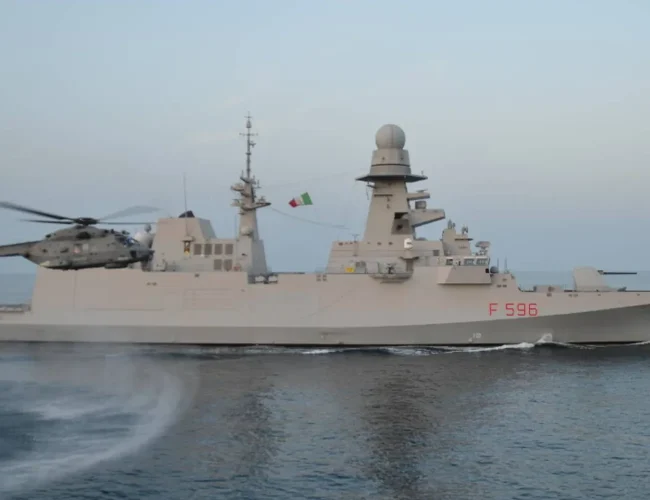 La fregata missilistica italiana parte per Cipro