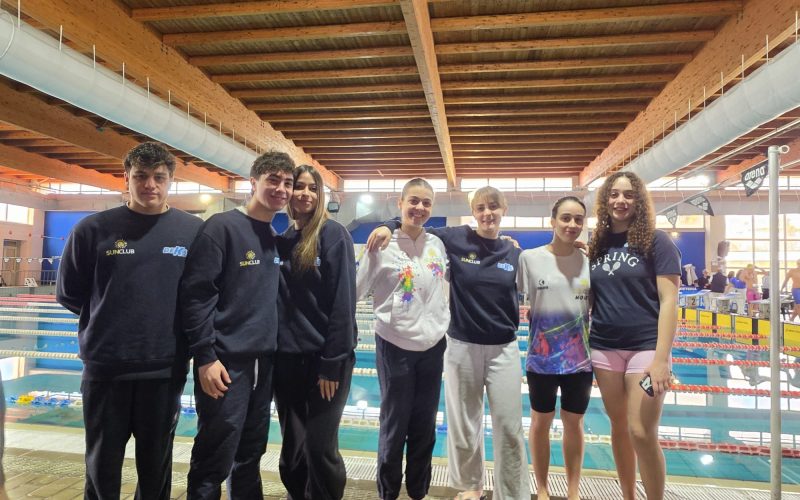 Nuoto, 13 medaglie per la Ssd Sun Club ai Campionati Regionali