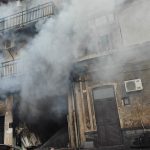 Palazzo in fiamme a Catania: intervengono i vigili del fuoco