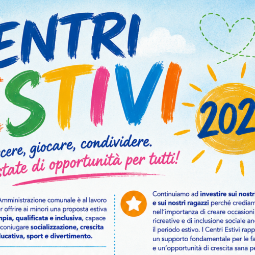 Priolo, al via i Centri Estivi 2026: attività per bambini dai 4 ai 14 anni