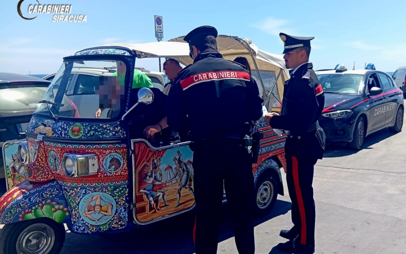 Ortigia, controlli dei Carabinieri: denunce, sequestri e sanzioni per oltre 7mila euro