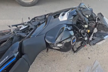 Pachino-Noto: scontro tra auto e moto, due feriti (Video)