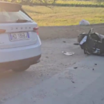 Pachino-Noto: scontro tra auto e moto, due feriti (Video)
