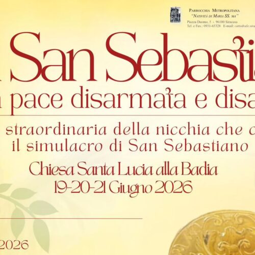 Siracusa celebra San Sebastiano: tre giorni di spiritualità per la pace