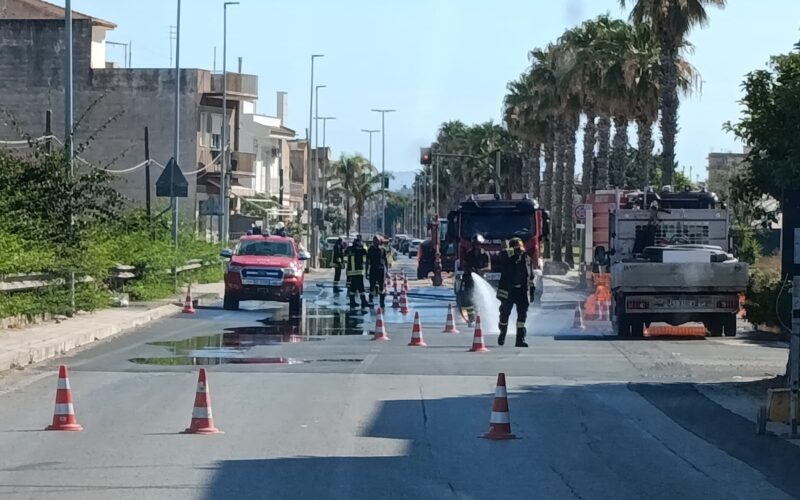 Vittoria, fuga di gas durante scavi: chiusa la SP 18 per Santa Croce